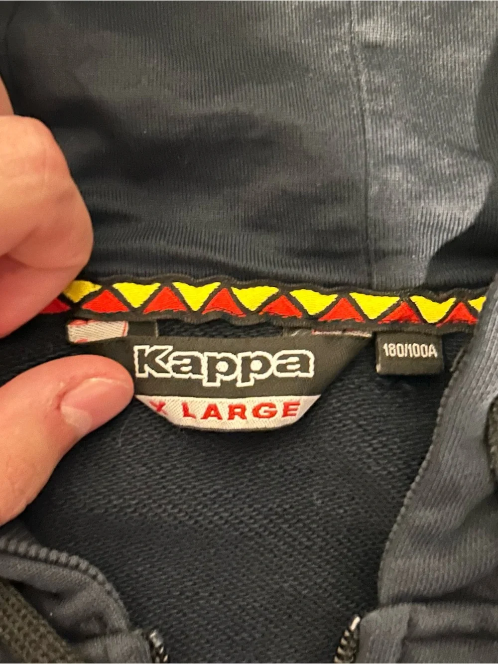Kappa Black Hoodie with Gold and Red Crest - Picture 4 of 6